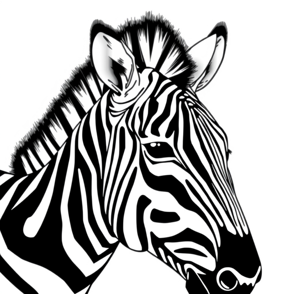 black and white zebra to color by Générateur d'images par IA gratuit - Aucune connexion nécessaire✨ | AIGAZOU