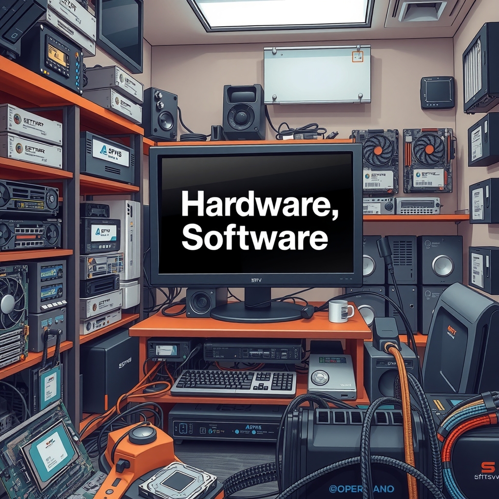 create a realistic image of software hardware by मुफ्त एआई छवि जनरेटर - बिना लॉगिन के✨ | AIGAZOU