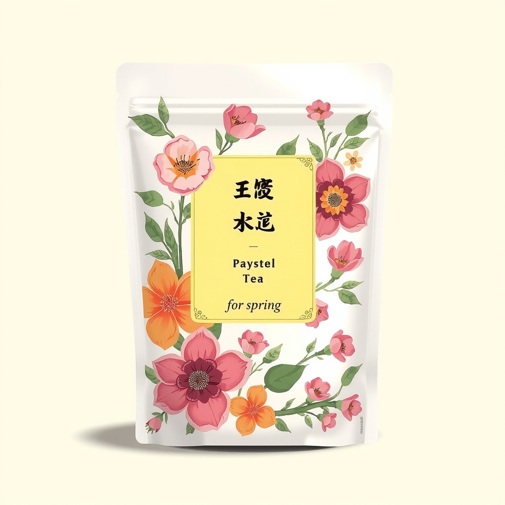 tea bag packaging design flower tea spring by मुफ्त एआई छवि जनरेटर - बिना लॉगिन के✨ | AIGAZOU