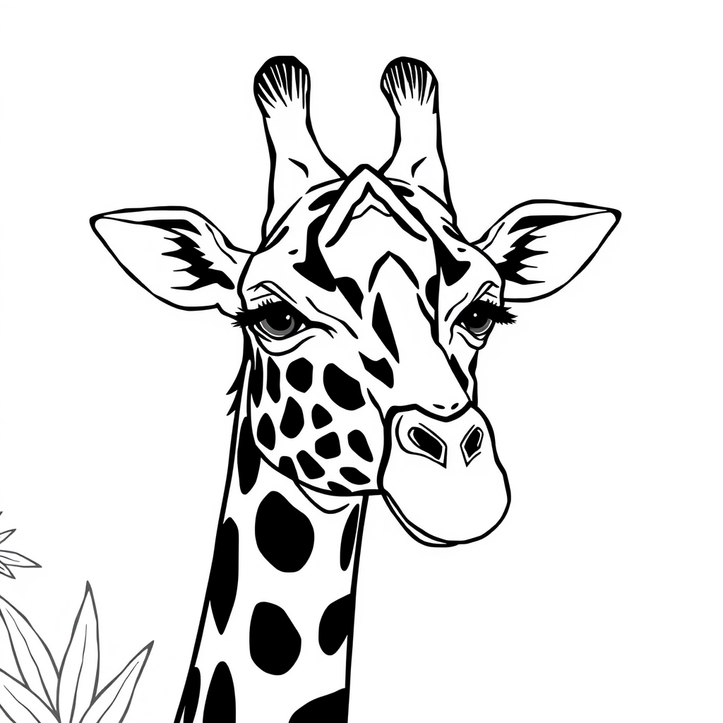 black and white giraffe to color by मुफ्त एआई छवि जनरेटर - बिना लॉगिन के✨ | AIGAZOU