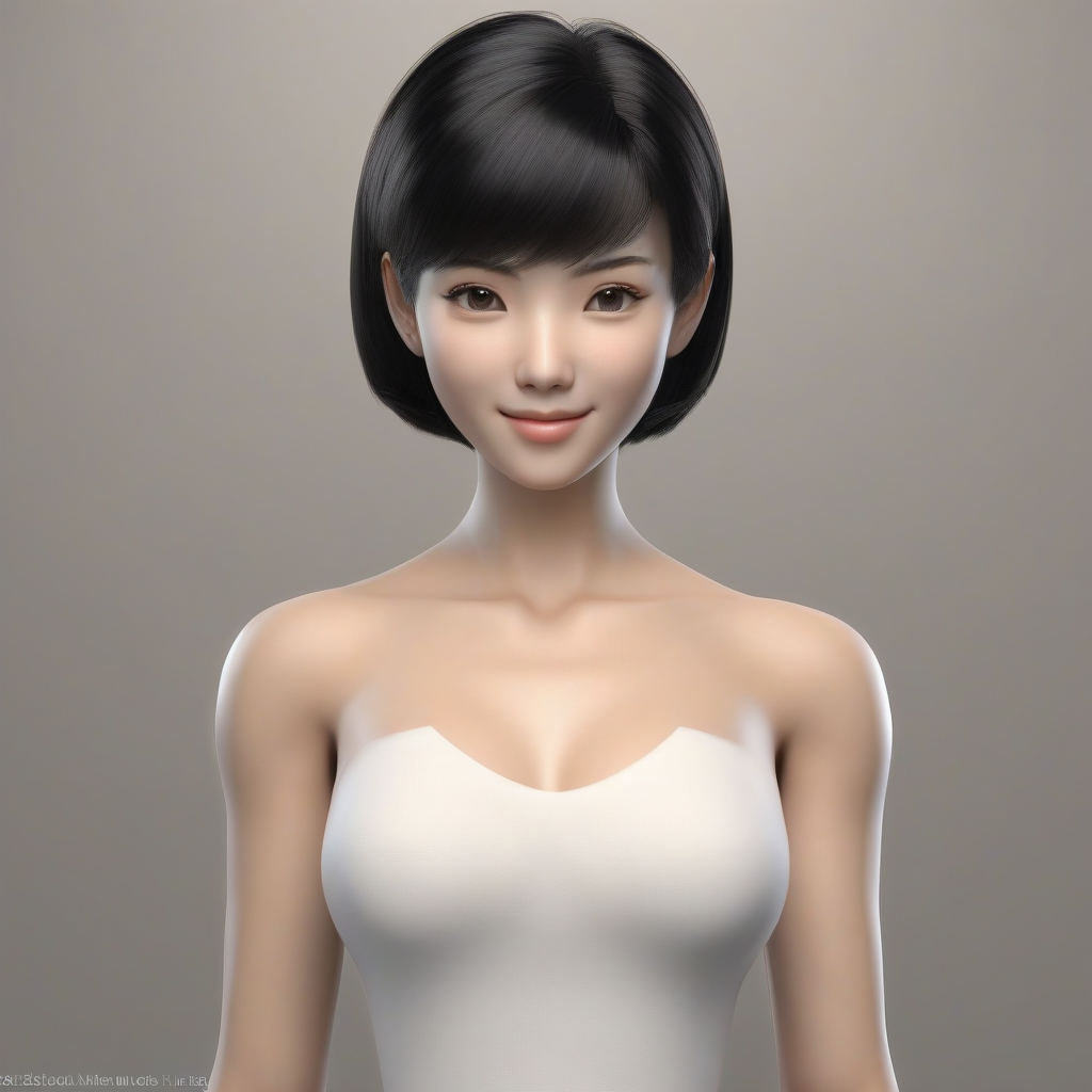 japanese 3d model with golden ratio face by मुफ्त एआई छवि जनरेटर - बिना लॉगिन के✨ | AIGAZOU