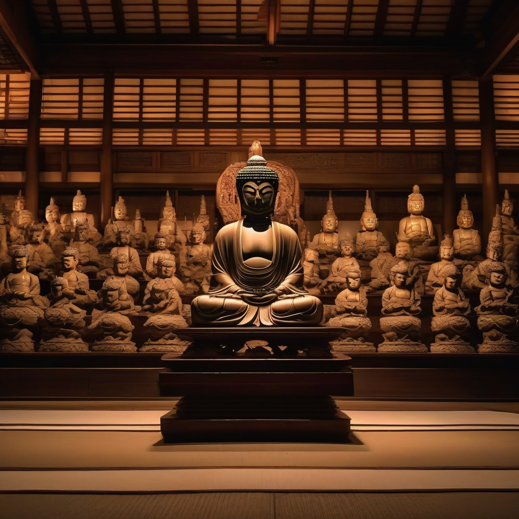 kyoto ultra realistic wood carved buddha statues by मुफ्त एआई छवि जनरेटर - बिना लॉगिन के✨ | AIGAZOU