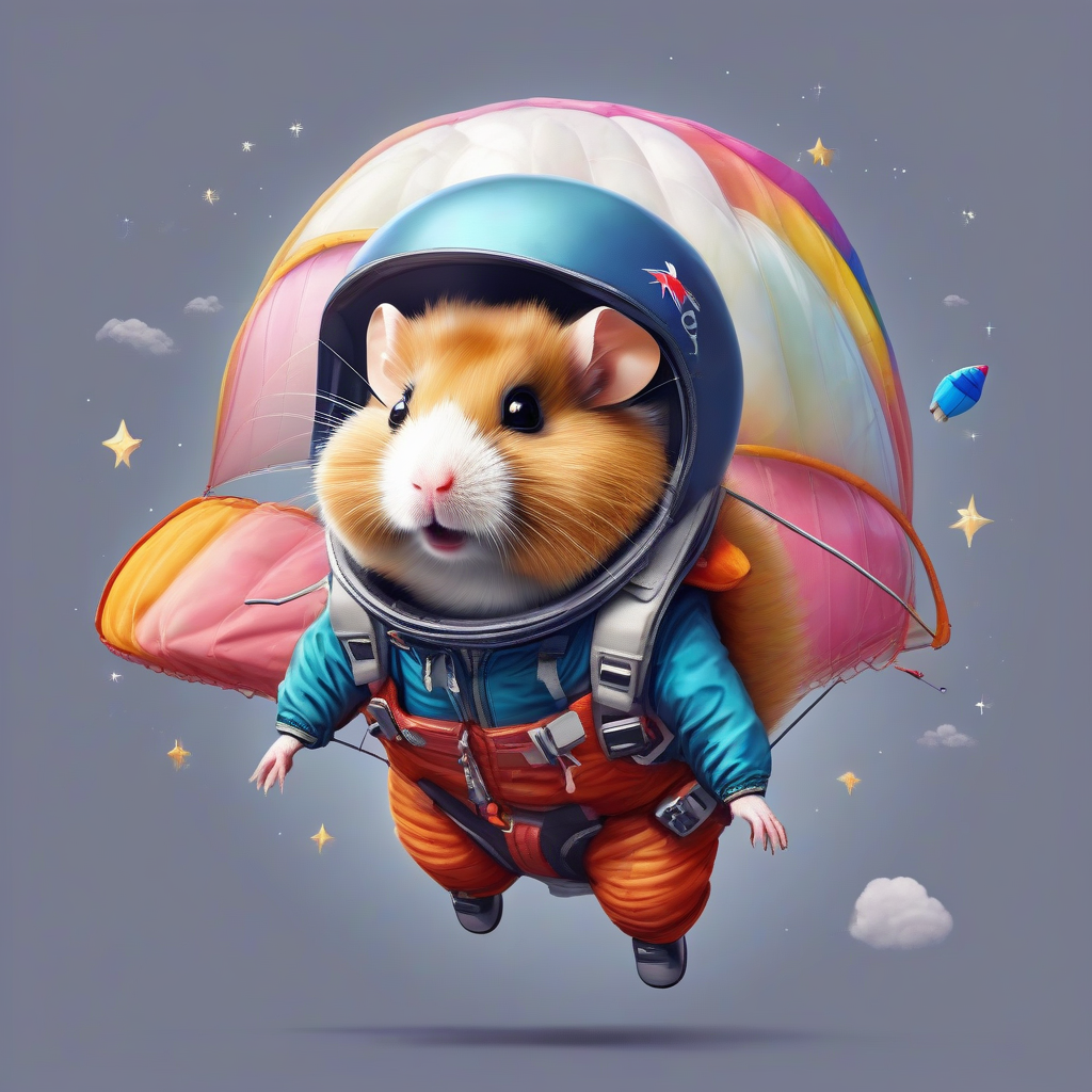 real hamster colorful paraglider fly space by मुफ्त एआई छवि जनरेटर - बिना लॉगिन के✨ | AIGAZOU