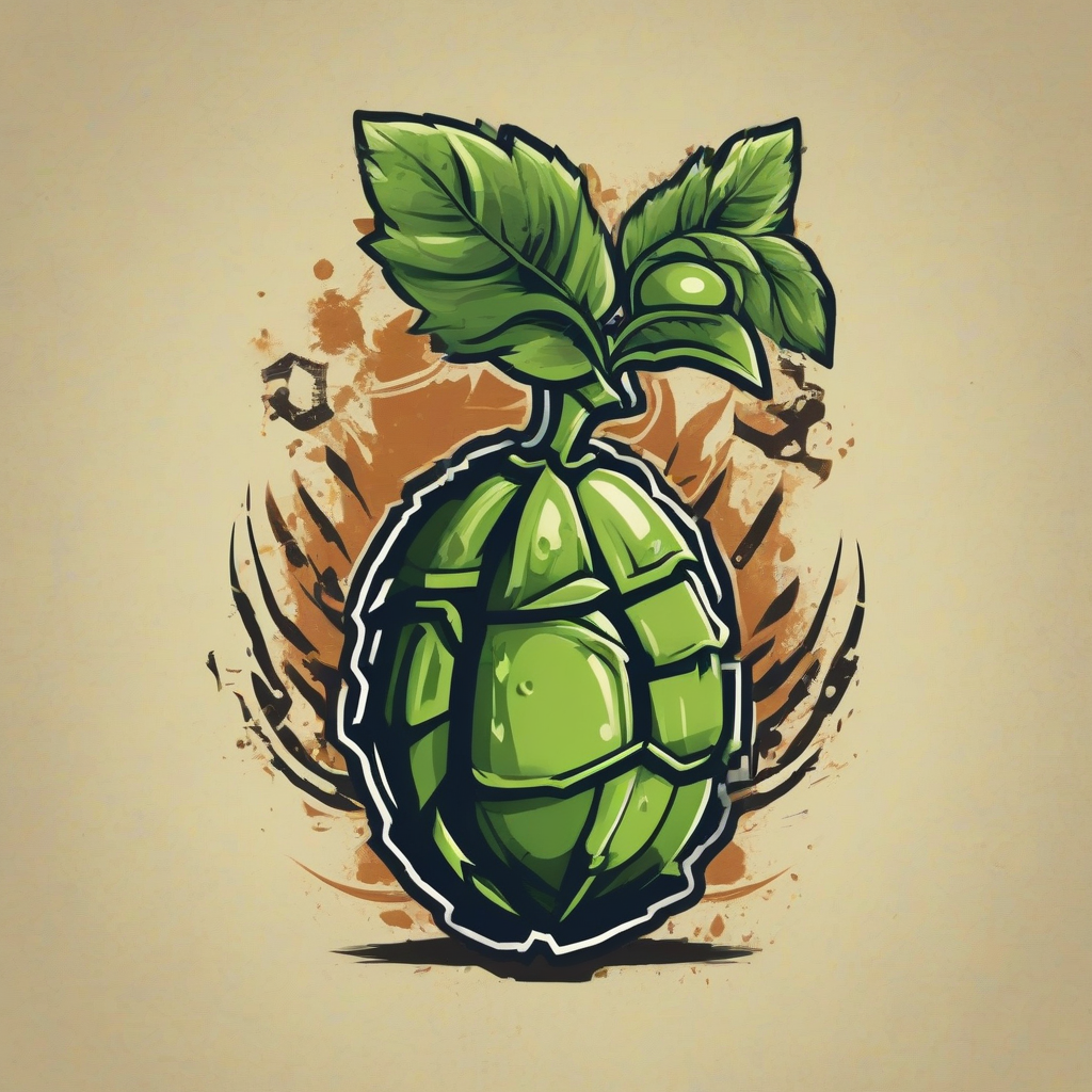 logo grenade fleur houblon by मुफ्त एआई छवि जनरेटर - बिना लॉगिन के✨ | AIGAZOU