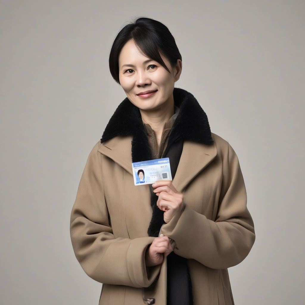 chinese women wearing coats at 45 with id by मुफ्त एआई छवि जनरेटर - बिना लॉगिन के✨ | AIGAZOU