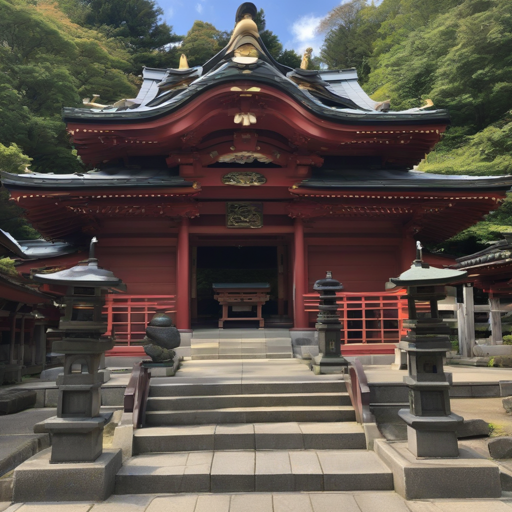 a solemn japanese shrine by मुफ्त एआई छवि जनरेटर - बिना लॉगिन के✨ | AIGAZOU