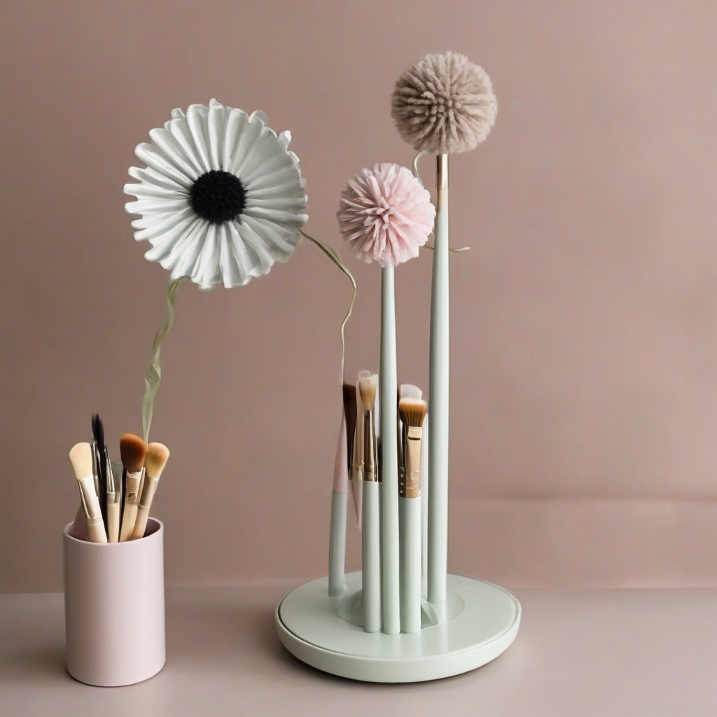 brush holder in flower shape by मुफ्त एआई छवि जनरेटर - बिना लॉगिन के✨ | AIGAZOU