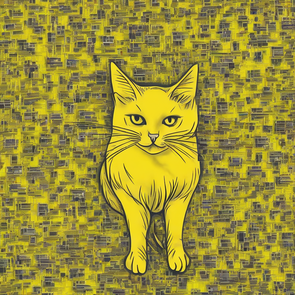 a yellow cat by मुफ्त एआई छवि जनरेटर - बिना लॉगिन के✨ | AIGAZOU