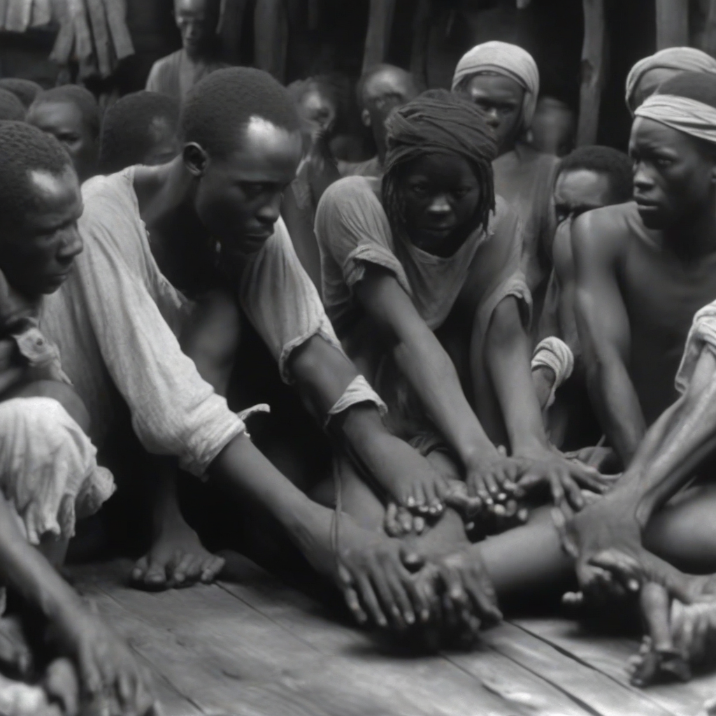 1920s silent film style slave ship by मुफ्त एआई छवि जनरेटर - बिना लॉगिन के✨ | AIGAZOU