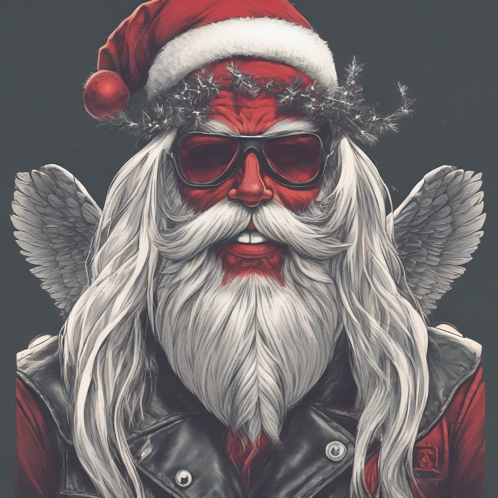 hells angel as santa claus by मुफ्त एआई छवि जनरेटर - बिना लॉगिन के✨ | AIGAZOU