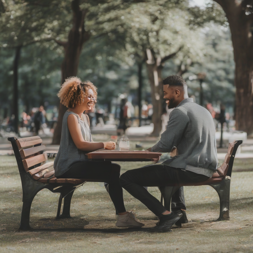 couple loving park by मुफ्त एआई छवि जनरेटर - बिना लॉगिन के✨ | AIGAZOU