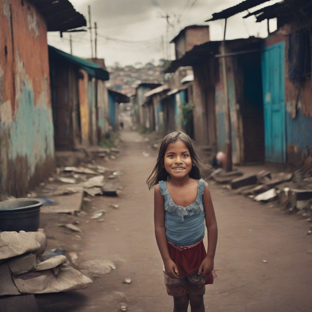 girl in a south american slum by मुफ्त एआई छवि जनरेटर - बिना लॉगिन के✨ | AIGAZOU