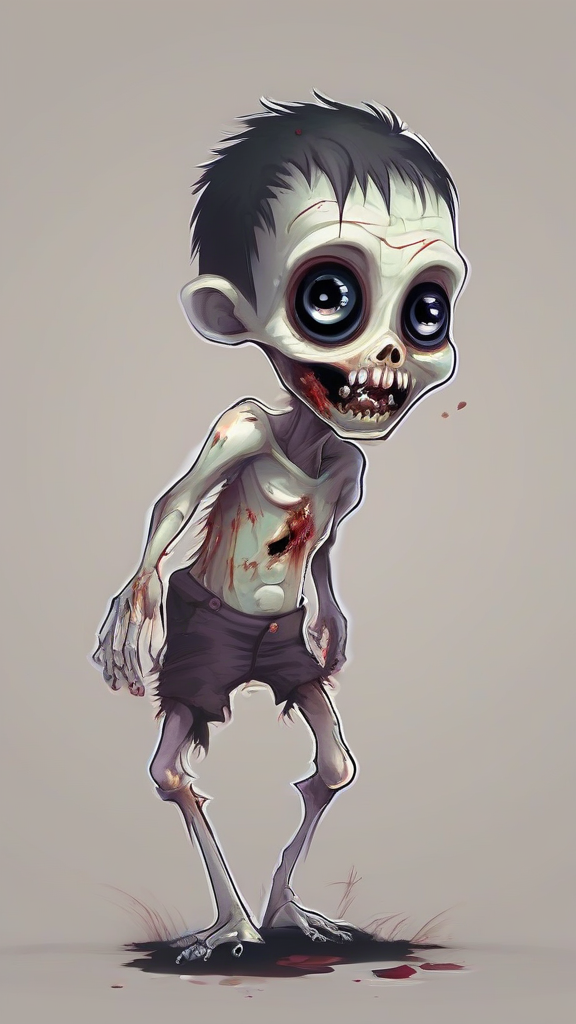 small cute baby zombie with big eyes by मुफ्त एआई छवि जनरेटर - बिना लॉगिन के✨ | AIGAZOU