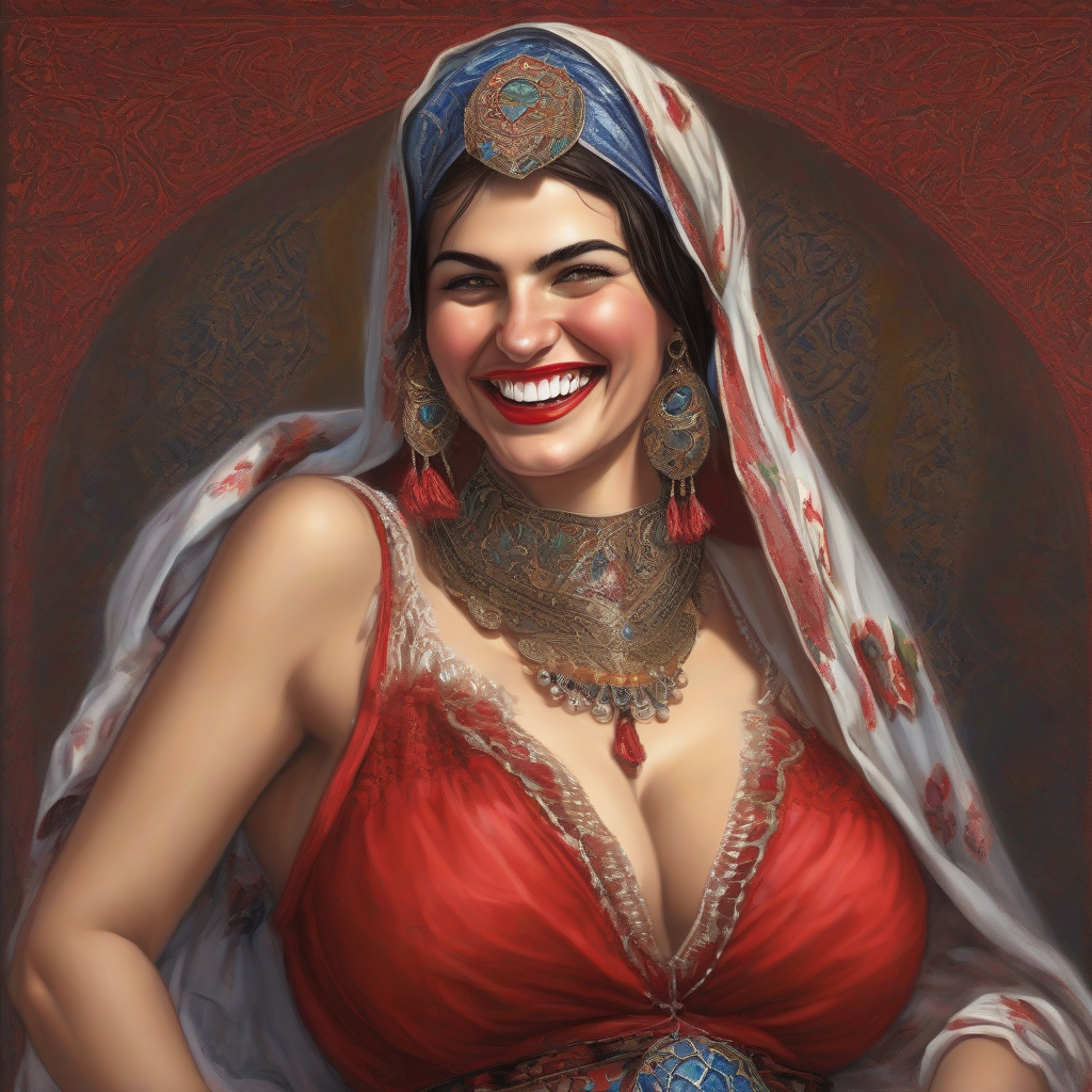 traditional turkish woman with large chest by मुफ्त एआई छवि जनरेटर - बिना लॉगिन के✨ | AIGAZOU