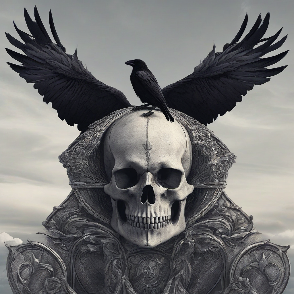 a viking skull adorned majestic raven by मुफ्त एआई छवि जनरेटर - बिना लॉगिन के✨ | AIGAZOU