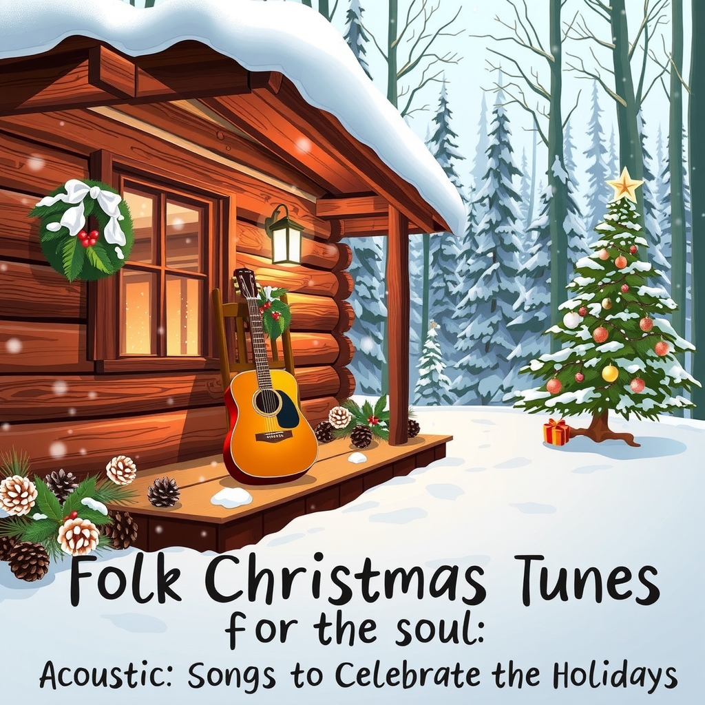 folk christmas tunes for the soul acoustic songs to celebrate the holidays by मुफ्त एआई छवि जनरेटर - बिना लॉगिन के✨ | AIGAZOU