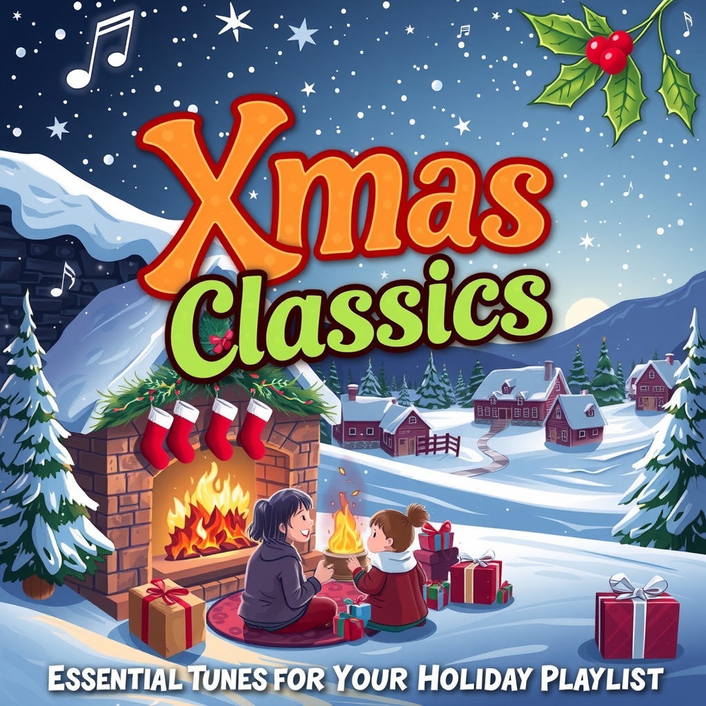 xmas classics essential tunes for your holiday playlist by Générateur d'images par IA gratuit - Aucune connexion nécessaire✨ | AIGAZOU