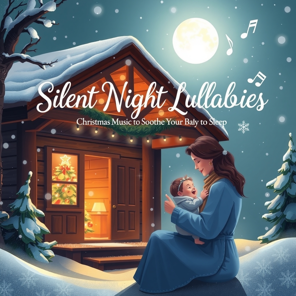 silent night lullabies christmas music to soothe your baby to sleep by Générateur d'images par IA gratuit - Aucune connexion nécessaire✨ | AIGAZOU