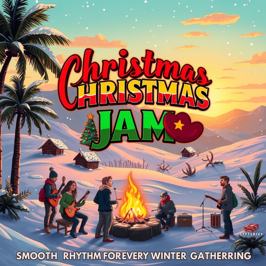 christmas reggae jam smooth rhythms for every winter gathering by मुफ्त एआई छवि जनरेटर - बिना लॉगिन के✨ | AIGAZOU