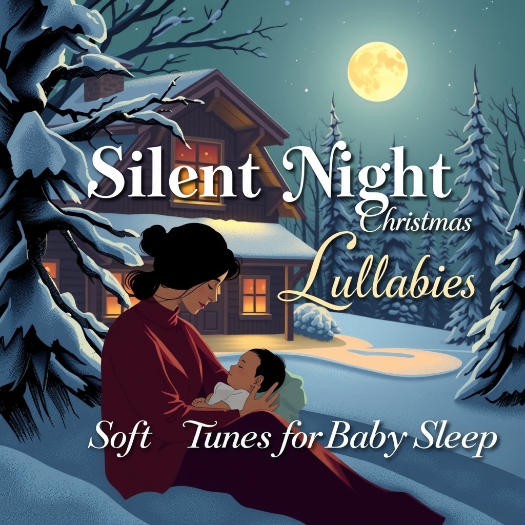 silent night christmas lullabies soft tunes for baby sleep by मुफ्त एआई छवि जनरेटर - बिना लॉगिन के✨ | AIGAZOU