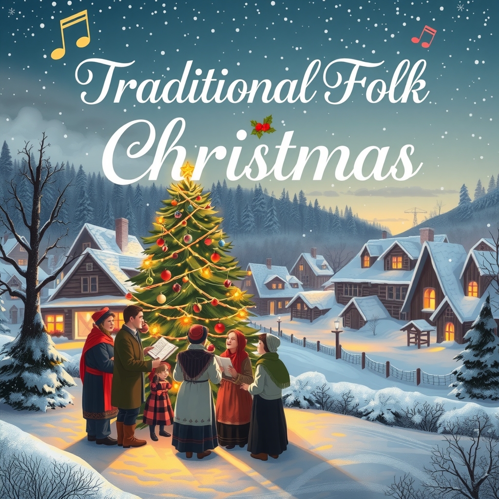 traditional folk christmas peaceful carols for the holiday season by मुफ्त एआई छवि जनरेटर - बिना लॉगिन के✨ | AIGAZOU