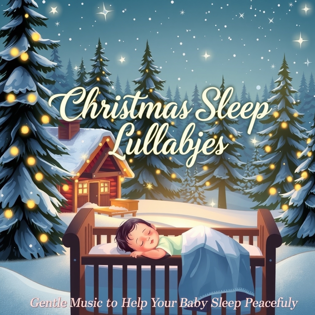 christmas sleep lullabies gentle music to help your baby sleep peacefully by Générateur d'images par IA gratuit - Aucune connexion nécessaire✨ | AIGAZOU