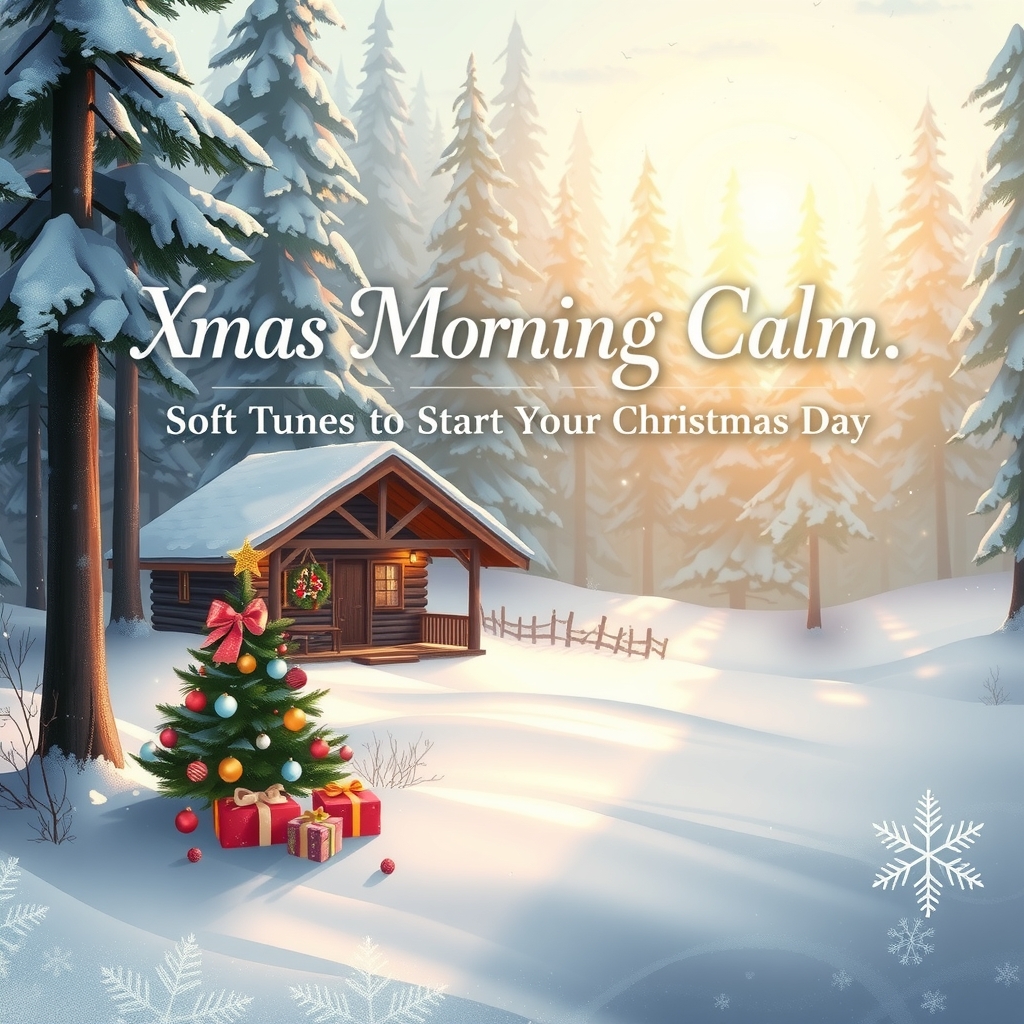 xmas morning calm soft tunes to start your christmas day by Générateur d'images par IA gratuit - Aucune connexion nécessaire✨ | AIGAZOU