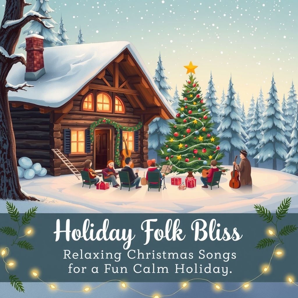 holiday folk bliss relaxing christmas songs for a calm holiday by Générateur d'images par IA gratuit - Aucune connexion nécessaire✨ | AIGAZOU