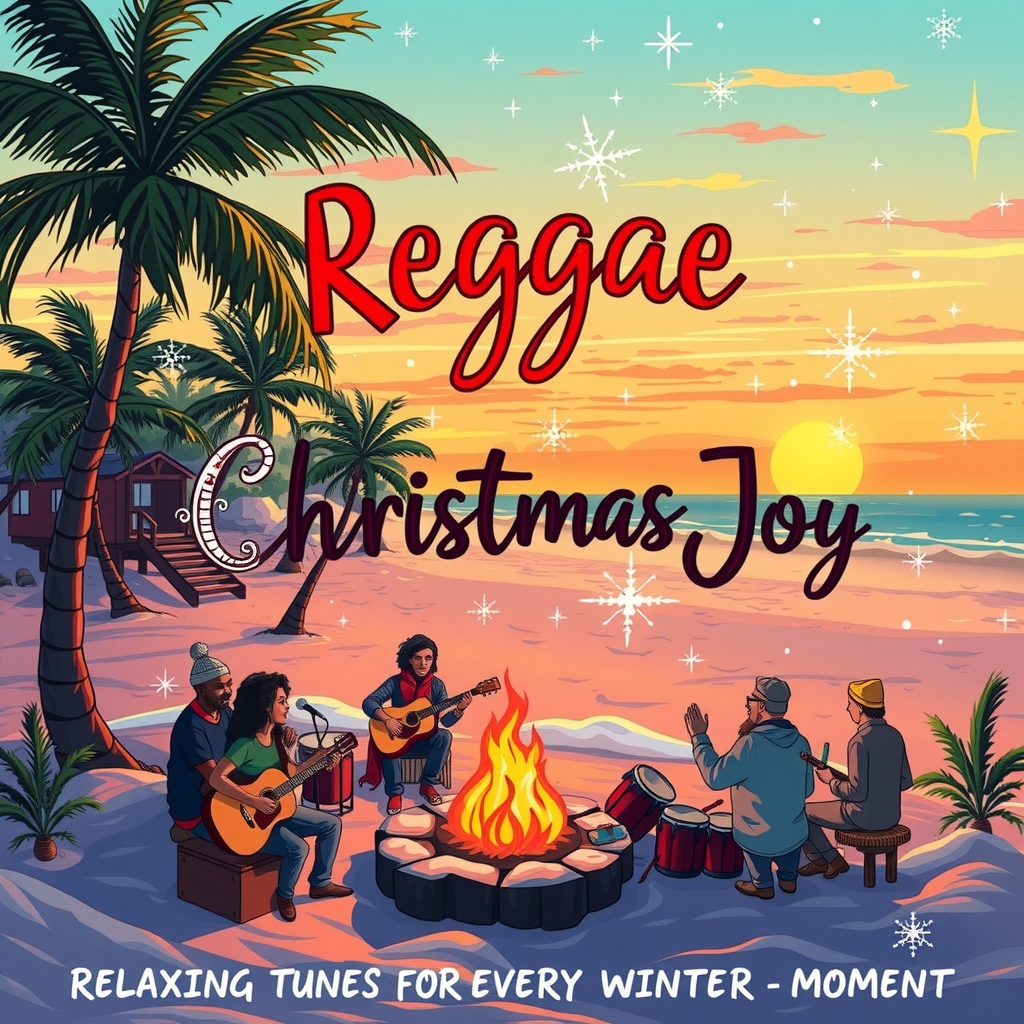 reggae christmas joy relaxing tunes for every winter moment by मुफ्त एआई छवि जनरेटर - बिना लॉगिन के✨ | AIGAZOU