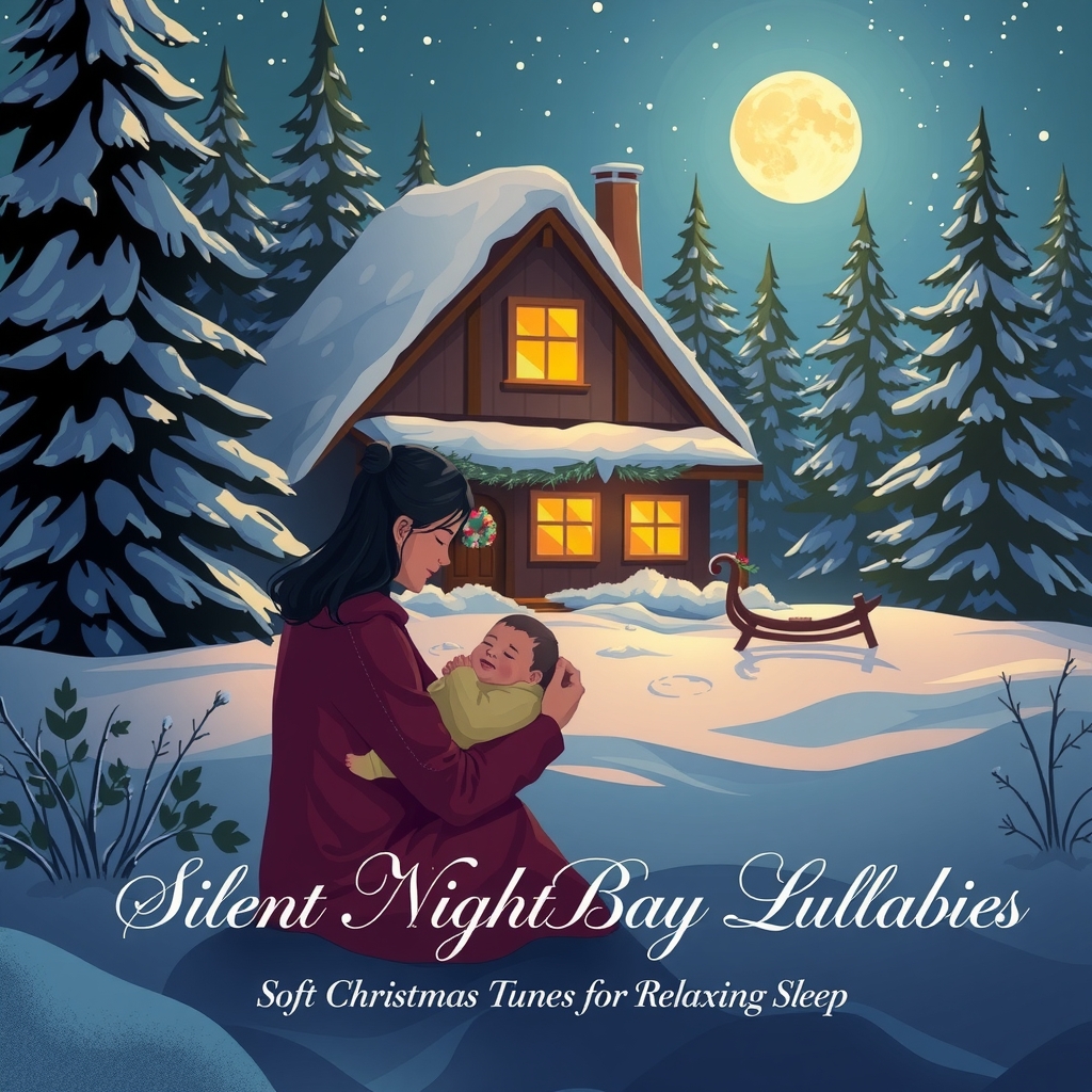 silent night baby lullabies soft christmas tunes for relaxing sleep by मुफ्त एआई छवि जनरेटर - बिना लॉगिन के✨ | AIGAZOU