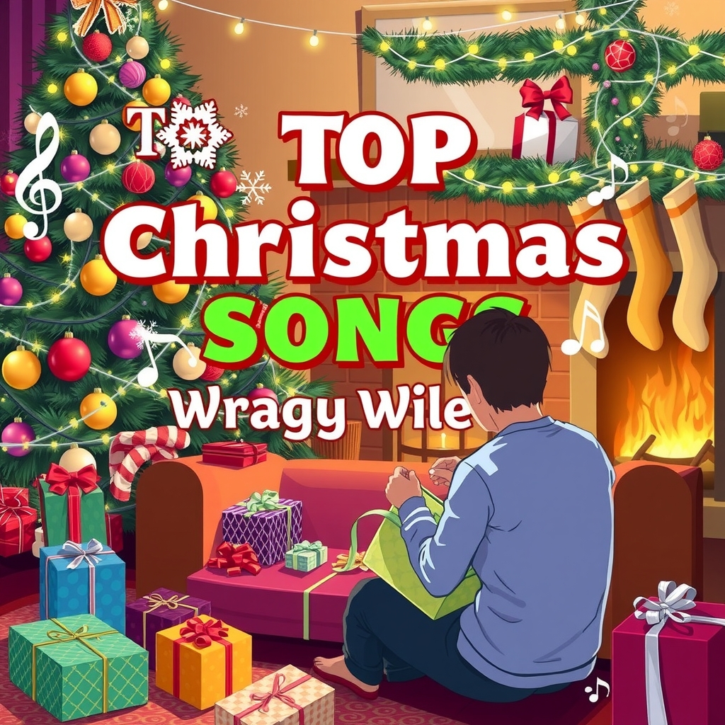 top christmas songs to play while wrapping gifts by मुफ्त एआई छवि जनरेटर - बिना लॉगिन के✨ | AIGAZOU