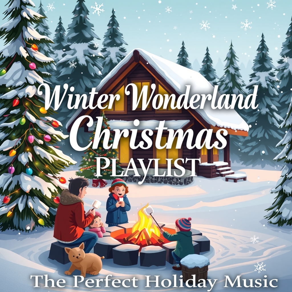 winter wonderland christmas playlist the perfect holiday music by Générateur d'images par IA gratuit - Aucune connexion nécessaire✨ | AIGAZOU