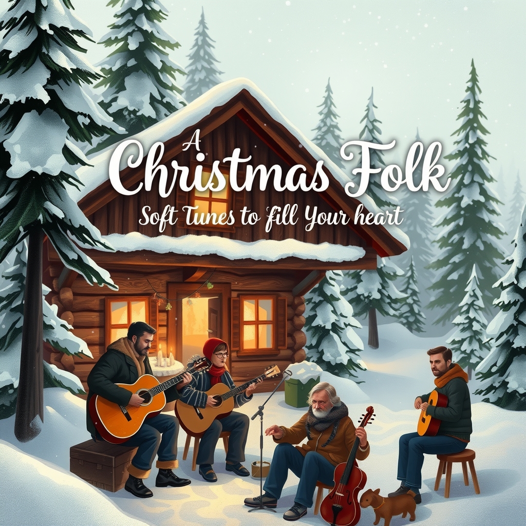 a christmas folk collection soft tunes to fill your heart by Générateur d'images par IA gratuit - Aucune connexion nécessaire✨ | AIGAZOU