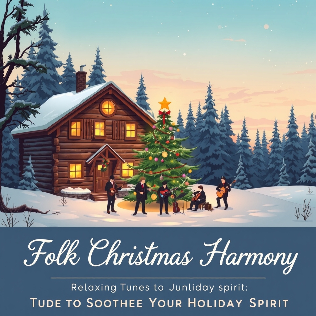 folk christmas harmony relaxing tunes to soothe your holiday spirit by Générateur d'images par IA gratuit - Aucune connexion nécessaire✨ | AIGAZOU