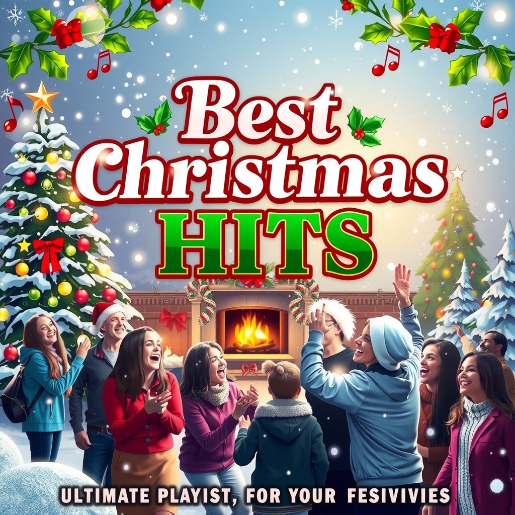 best christmas hits ultimate playlist for your festivities by मुफ्त एआई छवि जनरेटर - बिना लॉगिन के✨ | AIGAZOU