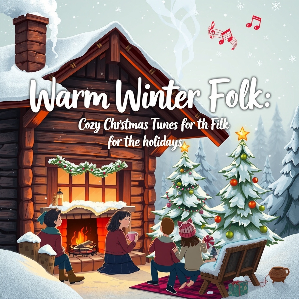 warm winter folk cozy christmas tunes for the holidays by मुफ्त एआई छवि जनरेटर - बिना लॉगिन के✨ | AIGAZOU