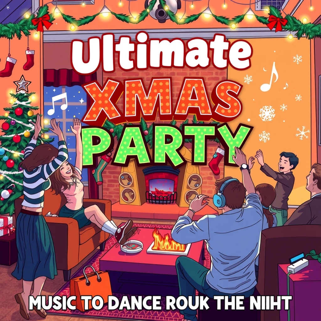 ultimate xmas party playlist music to dance through the night by मुफ्त एआई छवि जनरेटर - बिना लॉगिन के✨ | AIGAZOU