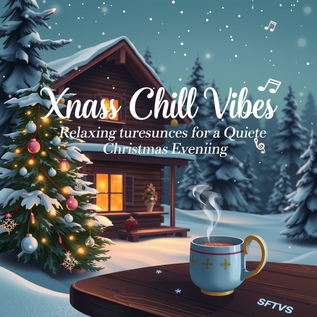 xmas chill vibes relaxing tunes for a quiet christmas evening by मुफ्त एआई छवि जनरेटर - बिना लॉगिन के✨ | AIGAZOU