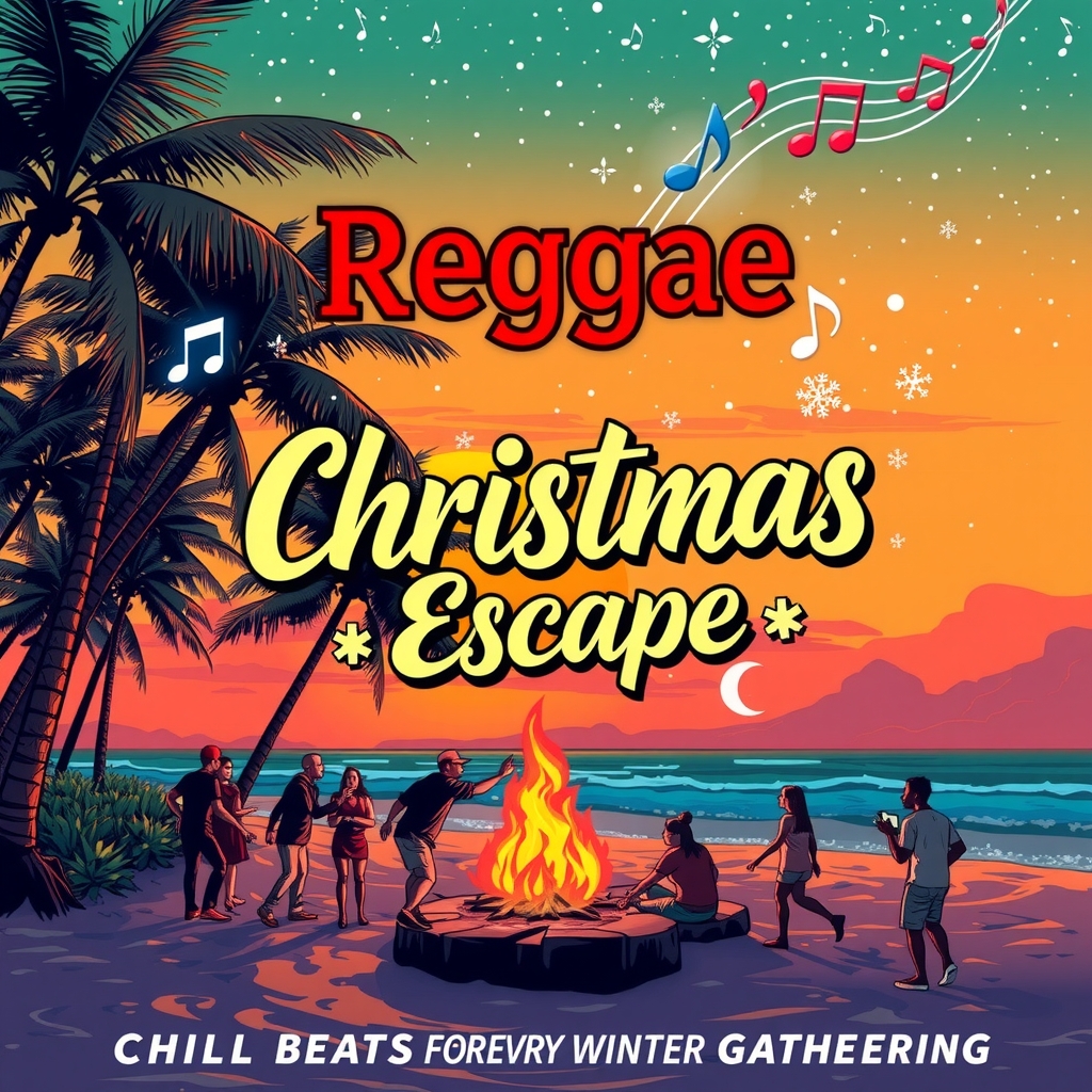 reggae christmas escape chill beats for every winter gathering by मुफ्त एआई छवि जनरेटर - बिना लॉगिन के✨ | AIGAZOU