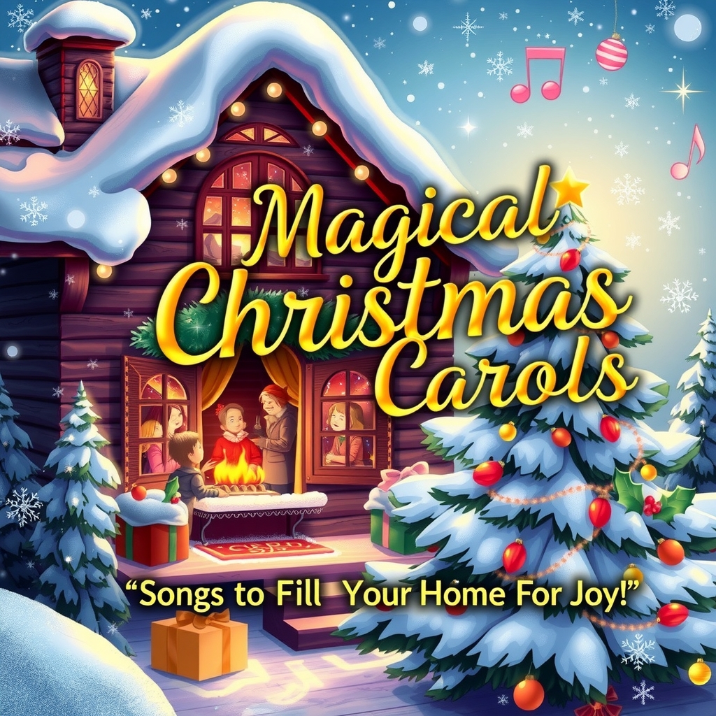 magical christmas carols songs to fill your home with joy by मुफ्त एआई छवि जनरेटर - बिना लॉगिन के✨ | AIGAZOU