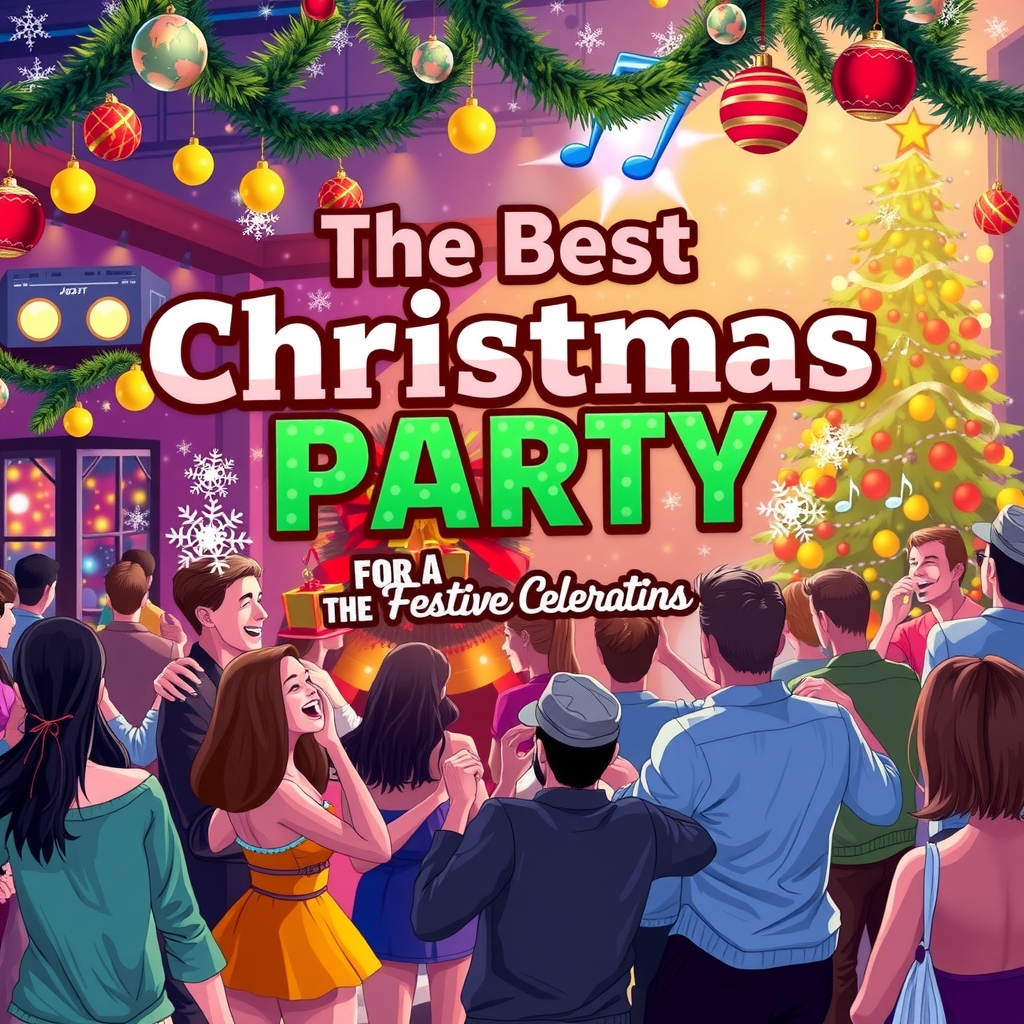 the best christmas party music for a festive celebration by मुफ्त एआई छवि जनरेटर - बिना लॉगिन के✨ | AIGAZOU