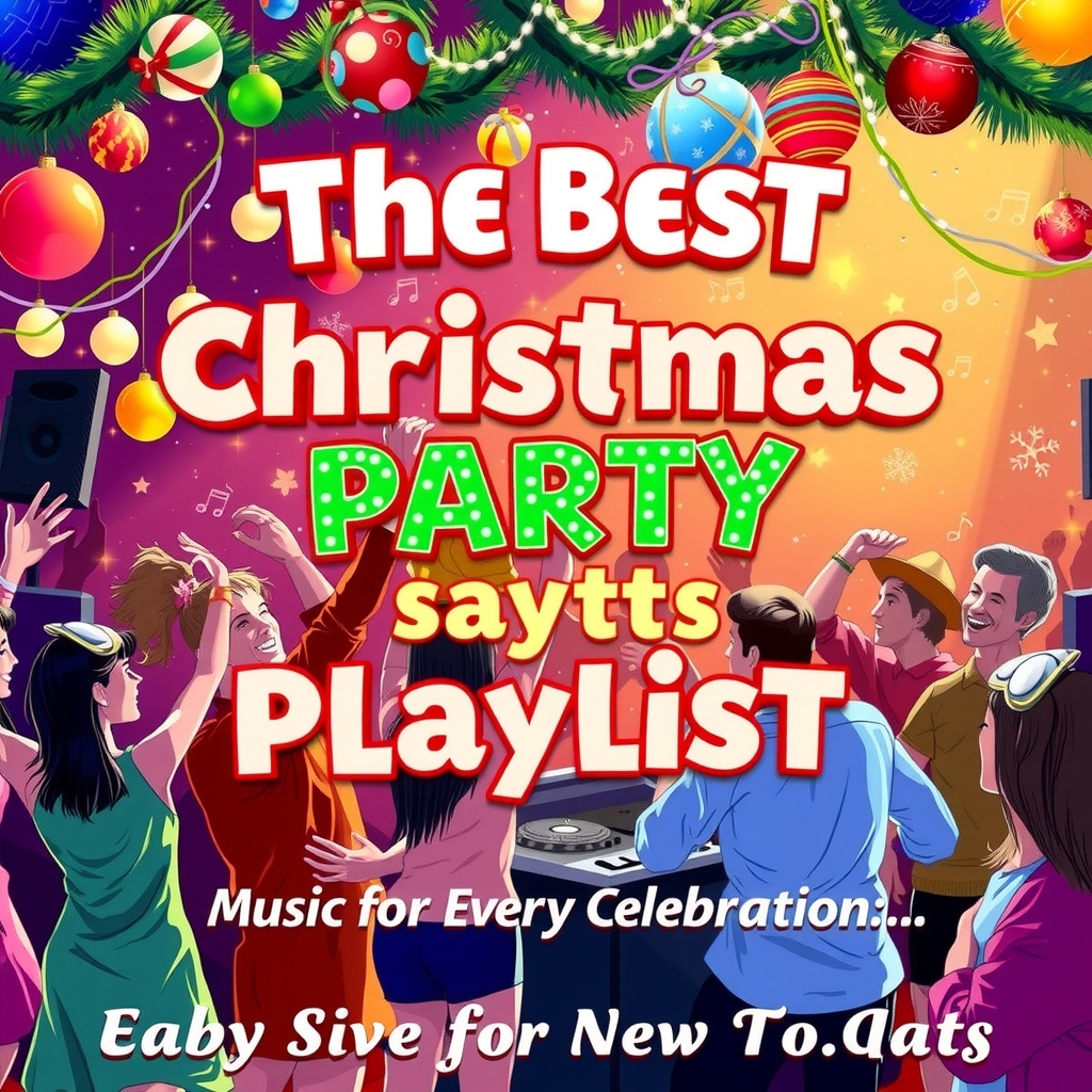 the best christmas party playlist music for every celebration by मुफ्त एआई छवि जनरेटर - बिना लॉगिन के✨ | AIGAZOU