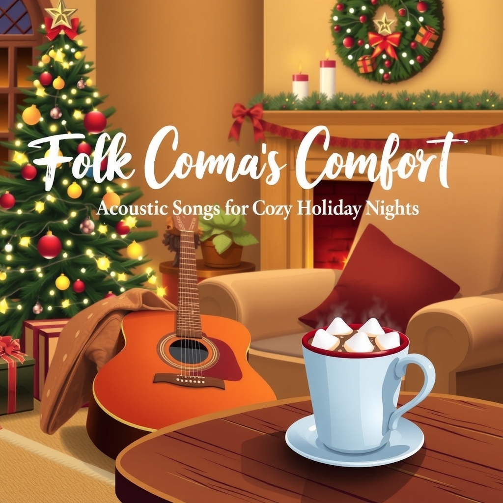 folk christmas comfort acoustic songs for cozy holiday nights by मुफ्त एआई छवि जनरेटर - बिना लॉगिन के✨ | AIGAZOU