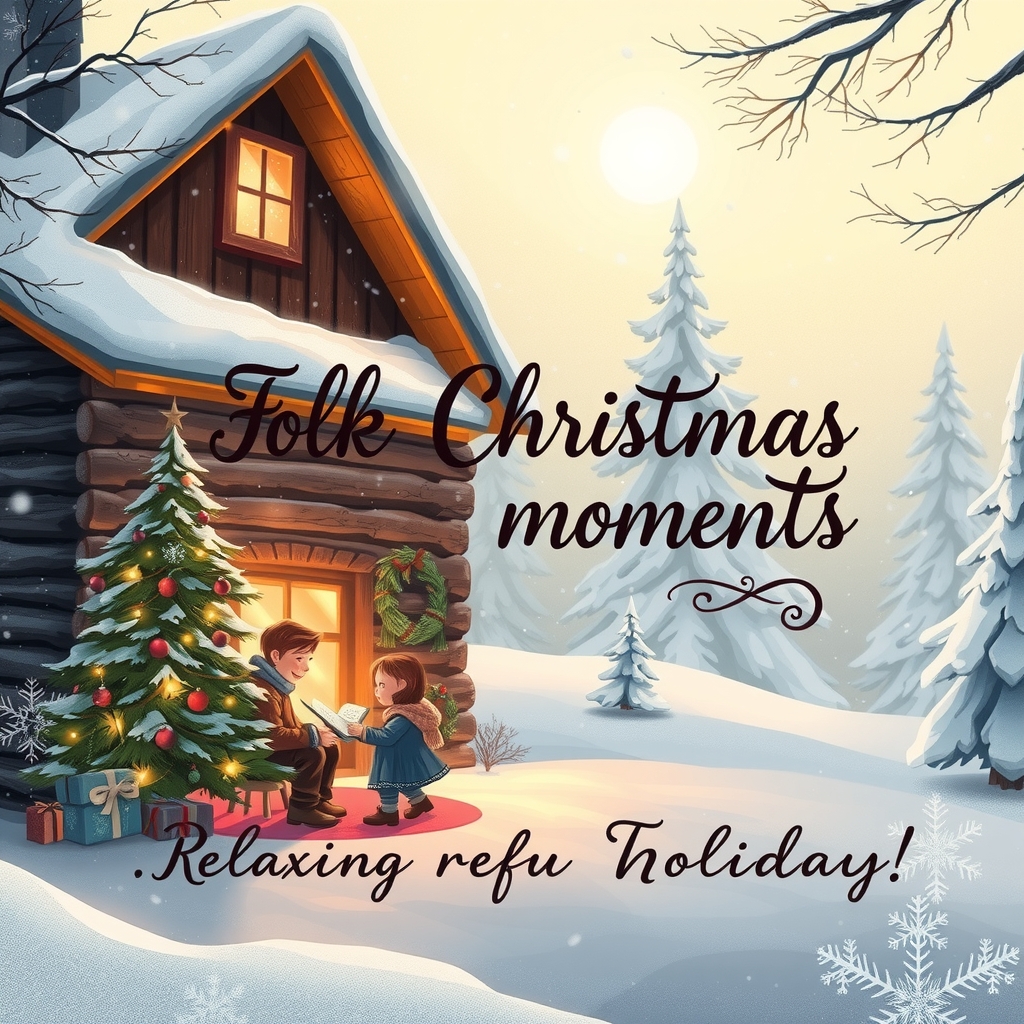 folk christmas moments relaxing carols for your festive holiday by Générateur d'images par IA gratuit - Aucune connexion nécessaire✨ | AIGAZOU