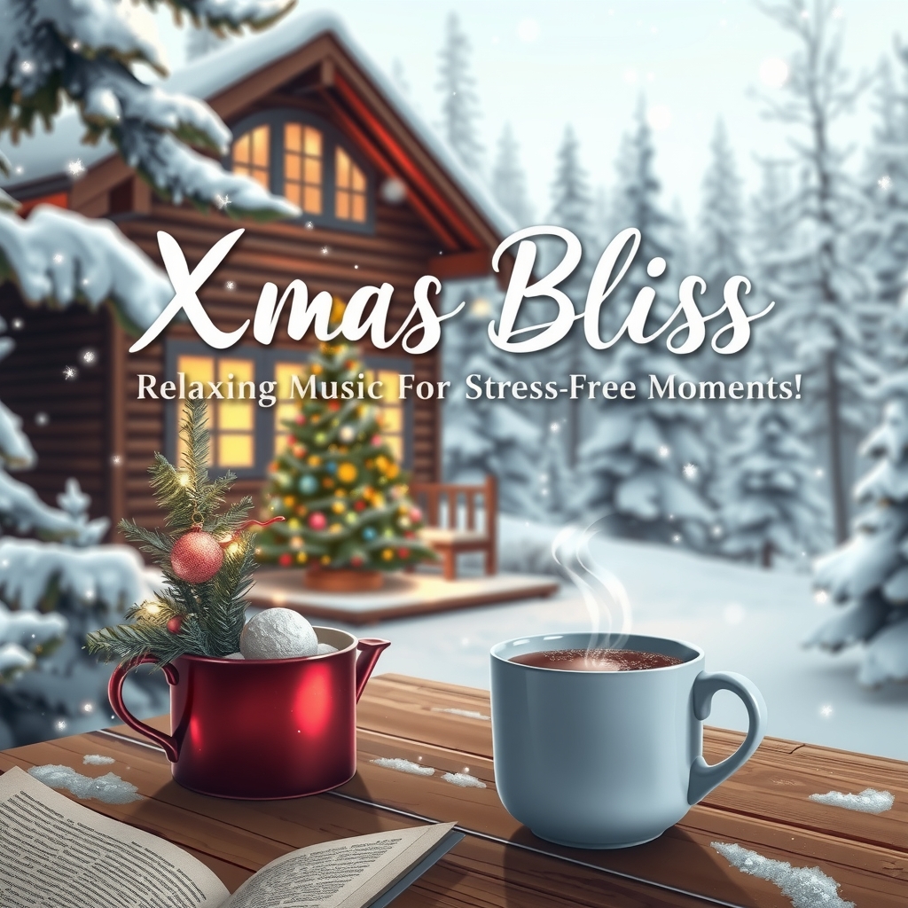 xmas bliss relaxing holiday music for stress free moments by मुफ्त एआई छवि जनरेटर - बिना लॉगिन के✨ | AIGAZOU