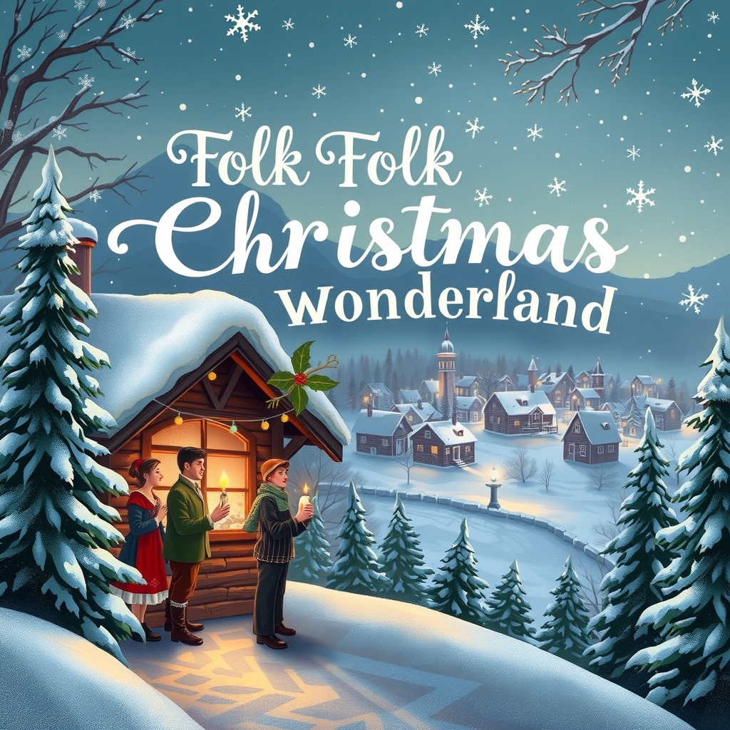 folk christmas wonderland peaceful carols for a magical holiday by मुफ्त एआई छवि जनरेटर - बिना लॉगिन के✨ | AIGAZOU