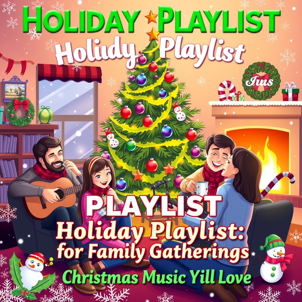 holiday playlist for family gatherings christmas music youll love by Générateur d'images par IA gratuit - Aucune connexion nécessaire✨ | AIGAZOU