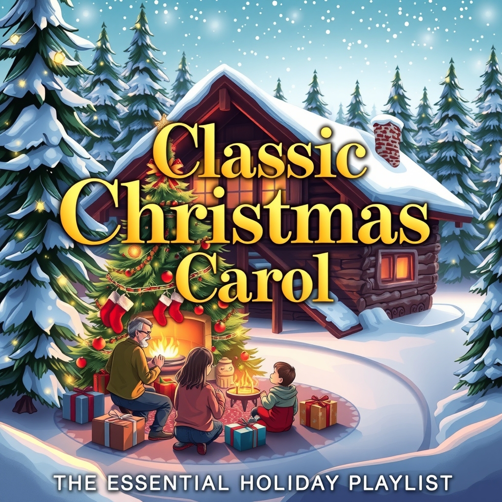 classic christmas carols the essential holiday playlist by मुफ्त एआई छवि जनरेटर - बिना लॉगिन के✨ | AIGAZOU