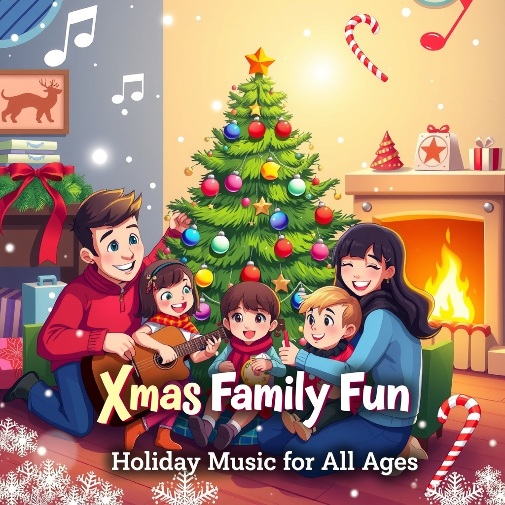 xmas family fun holiday music for all ages by मुफ्त एआई छवि जनरेटर - बिना लॉगिन के✨ | AIGAZOU