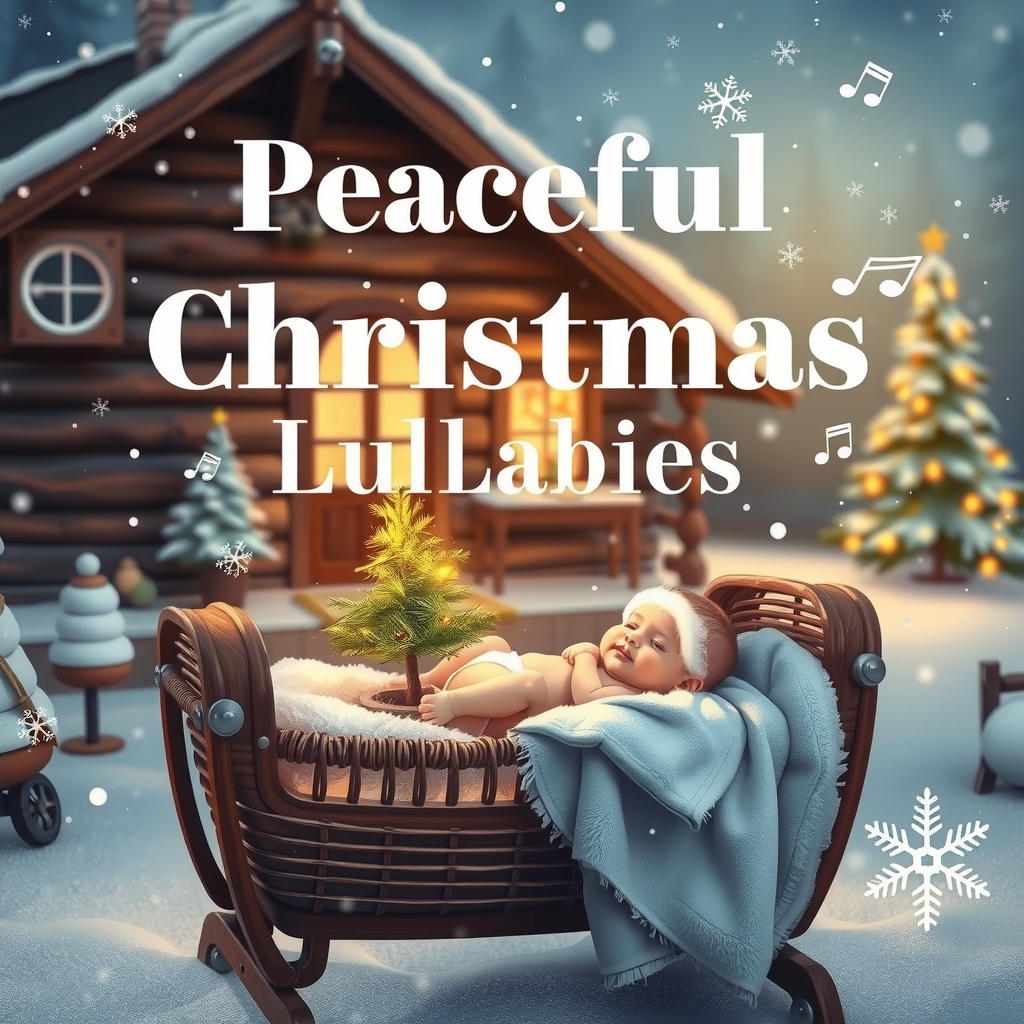 peaceful christmas lullabies soft tunes for restful baby sleep by मुफ्त एआई छवि जनरेटर - बिना लॉगिन के✨ | AIGAZOU